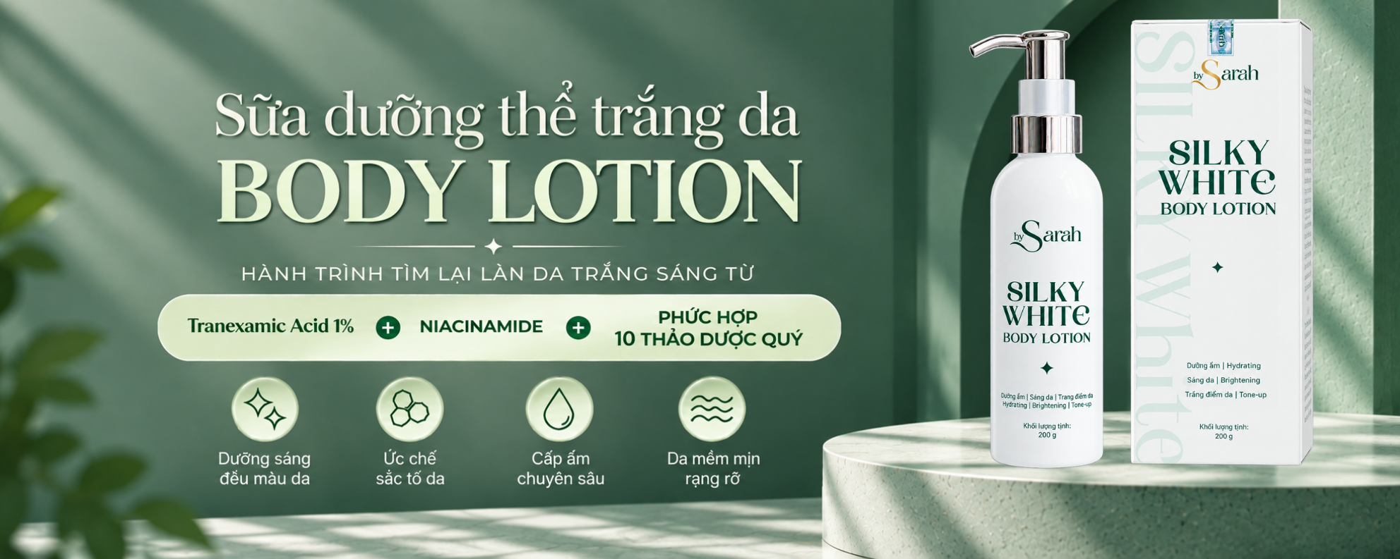 Banner sản phẩm chăm sóc body By Sarah